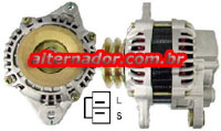 ALTERNADOR PAJERO 2.8 DIESEL ME202755 ,90A