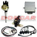 Kit Ignição Opala 4cc, Ditribuidor+Bobina+Modulo+Cabo de Vela